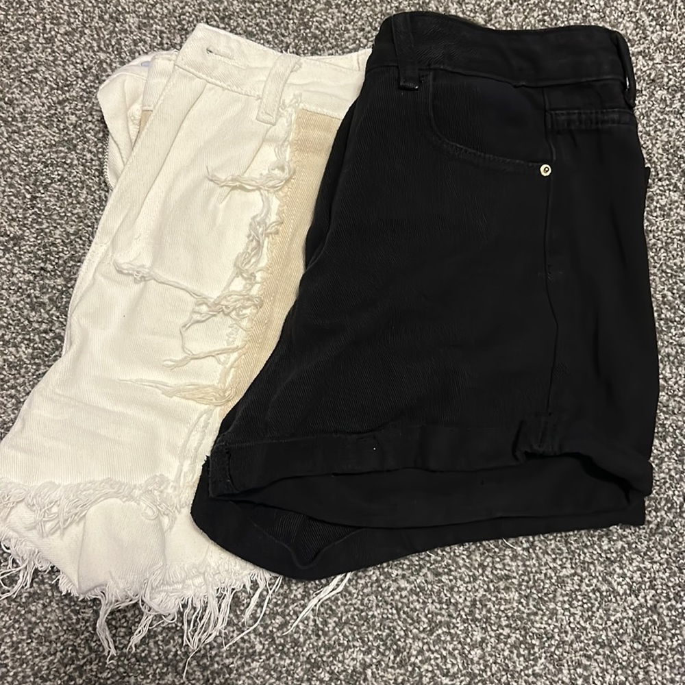 two Shein jean shorts